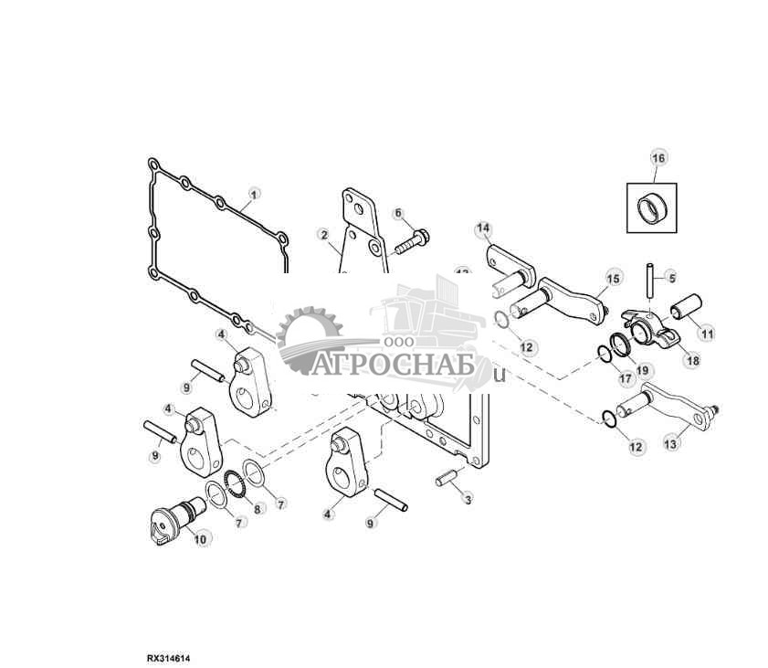 Рычаги переключателей диапазонов 